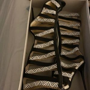 Black & White sandals